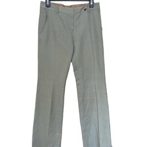 Ted Baker Grey Linen Blend Straight Leg Women’s Dress Pants